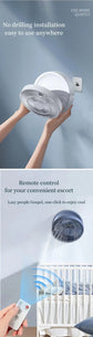 BreezeMate Portable Wall-Hanging Rechargeable Folding Fan