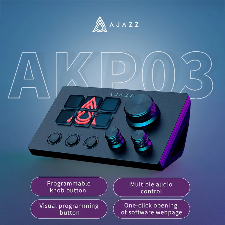 Ajazz AKP03E/153E Programmable Macro Keyboard - ElectronAge