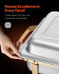 SucceBuy 8 Qt 4 Pack Chafing Dish Buffet Set Stainless Steel Chafer with 2 Full Size and 4 Half Size Pans Catering Warmer Server - ElectronAge