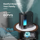 8L Ultrasonic Humidifier with Warm & Cool Mist, 60H Runtime, Essential Oil Tray, Quiet for Bedroom and Plants