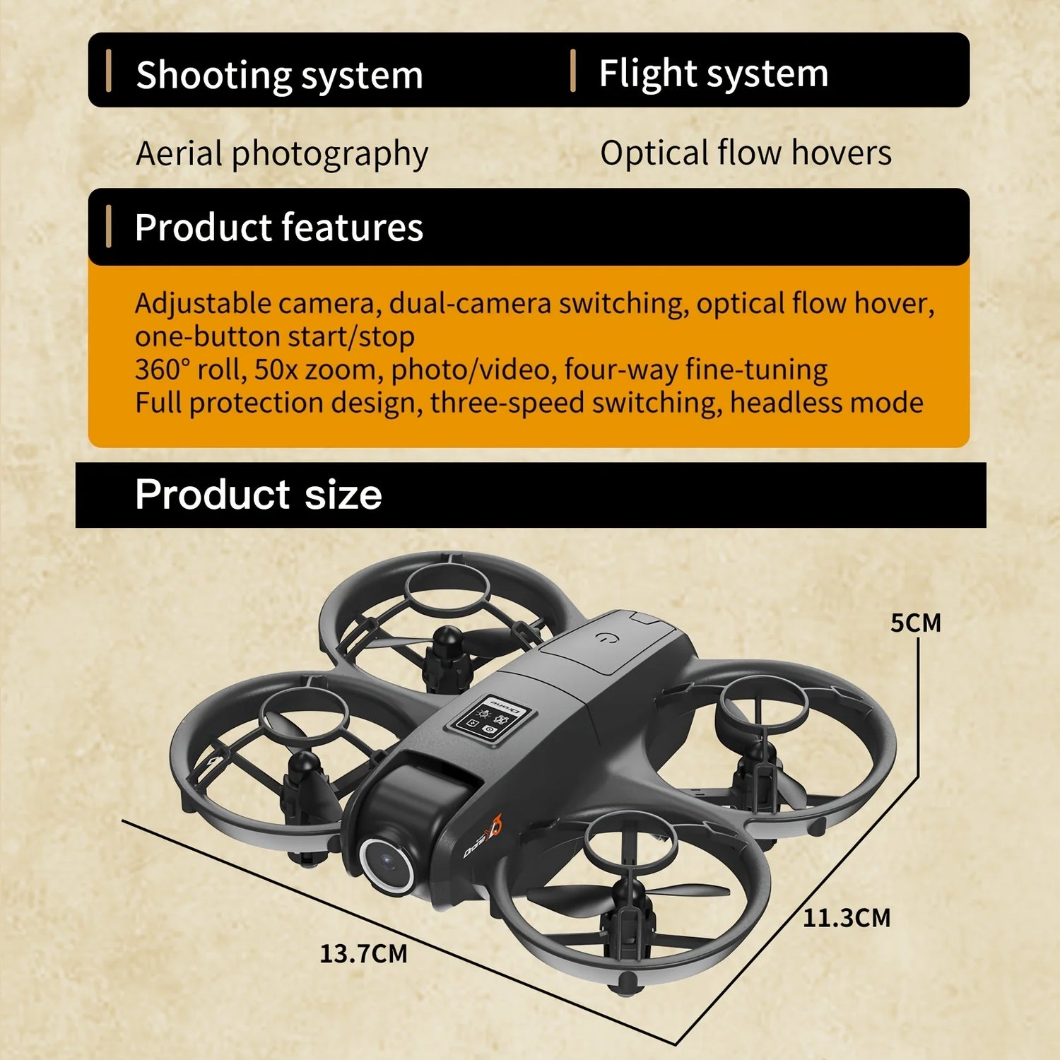 AeroVision YL3 Pro Dual Camera Drone - ElectronAge