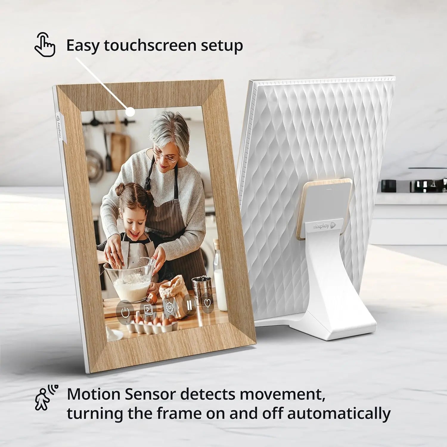 XMSJ Digital Touch Screen Picture Frame - ElectronAge