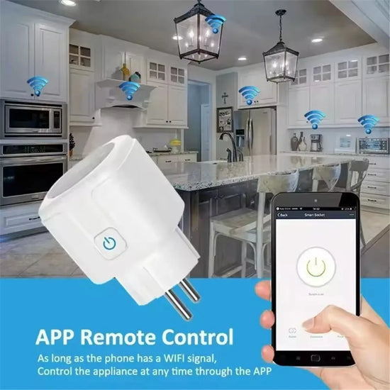 Tuya WiFi/Zigbee Smart Plug EU Socket 16A/20A Power Monitor Timer Remote Voice Control Works with Alexa Google Home Smart Life