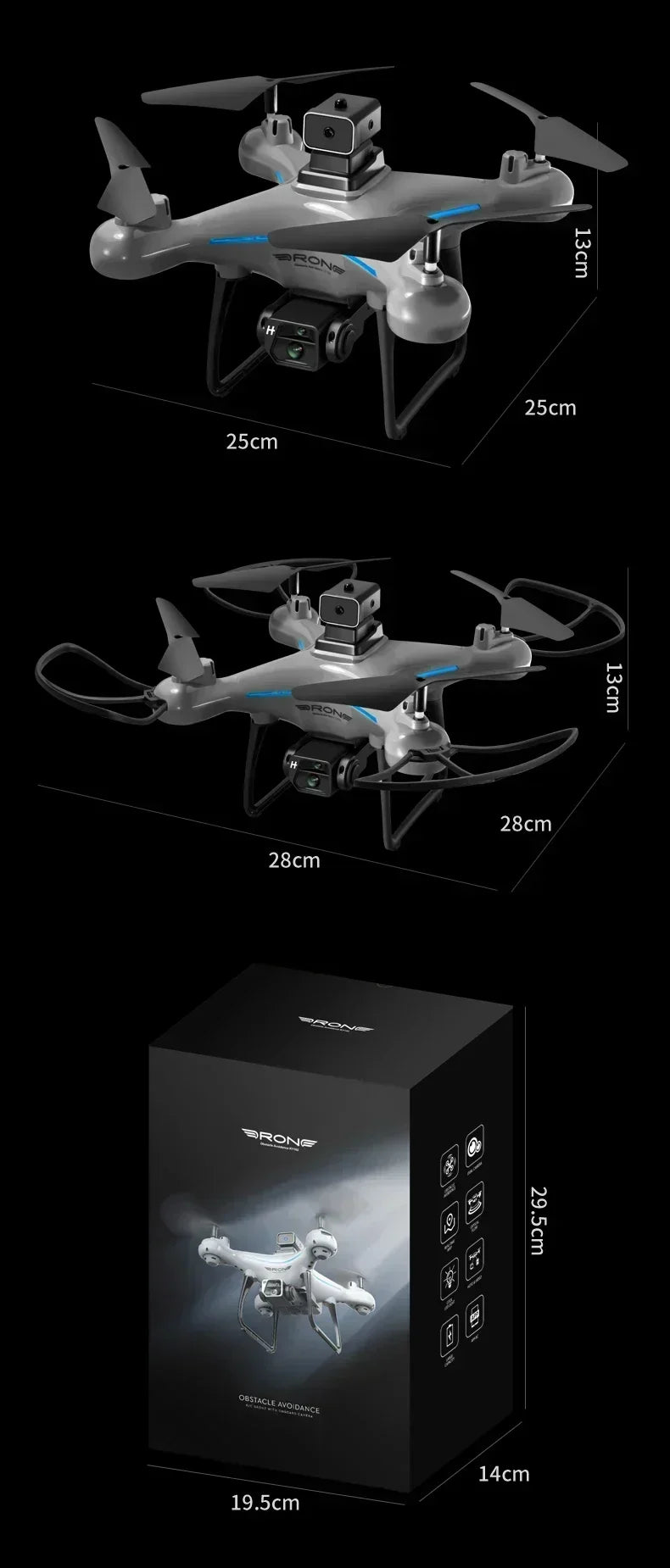 KY102 Drone 8K Dual Camera Quadcopter - ElectronAge