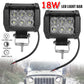2-4 pcs Car Led Light Bar 18W Work Light Lamp spot flood beam 4" Motorcycle Tractor Boat Off Road 4WD 4x4 Truck SUV ATV 12V 24V