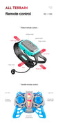 4WD Amphibious RC Car Remote Control Stunt Car