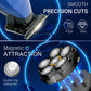 Solimpia High-Speed 6D Magnetic Electric Hair Trimmer Bald Head Shaver Fast Shaving Hypoallergenic Razor 2pc Set for Man