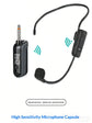 2.4G Wireless Professional Neckband Headset Microphone One to Two Wireless Headset Business Laptop Conference Microphone
