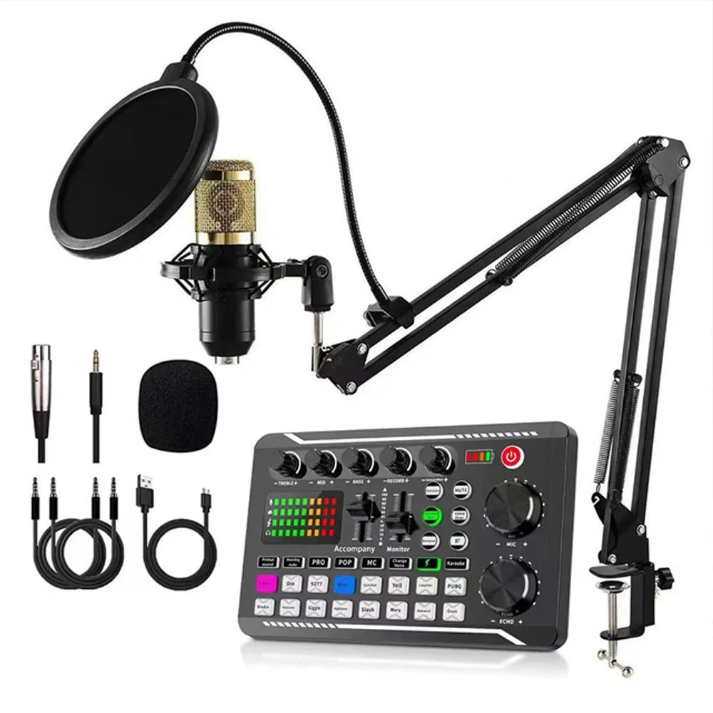 UV color stripe/dynamic microphone professional audio mixer - ElectronAge