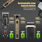 Professional Hair Clippers for Men Cordless Hair Clipper for Hair Cutting Kit 3-in-1 LED Haircut Set with Foil Shaver USB Barber