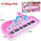 37 Keys Kids Electronic Piano with Microphone Educational Toys Musical Instrument for Kids Toddlers Boys Girls Birthday Gift
