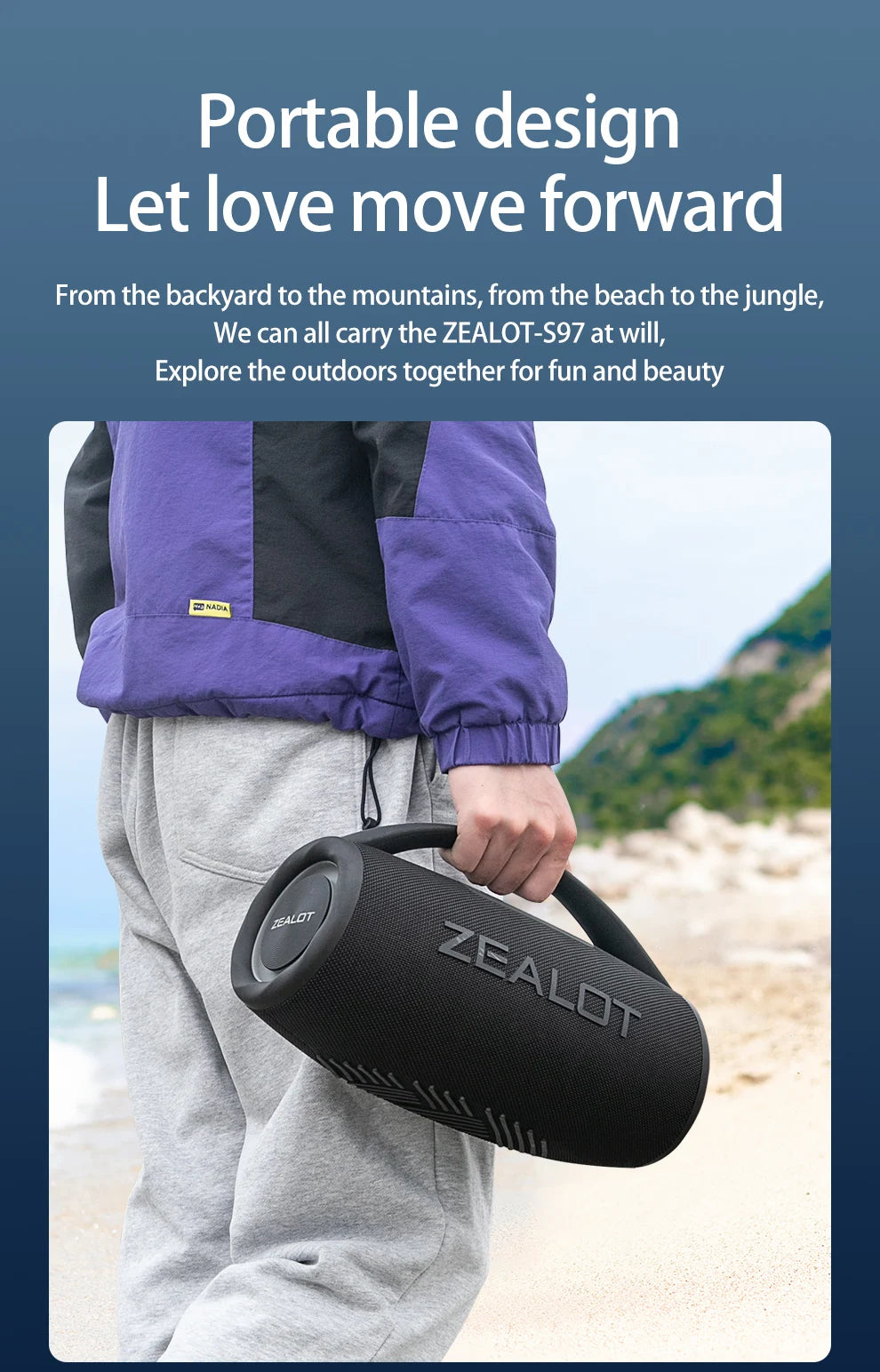 ZEALOT S97 80W Wireless speaker - ElectronAge