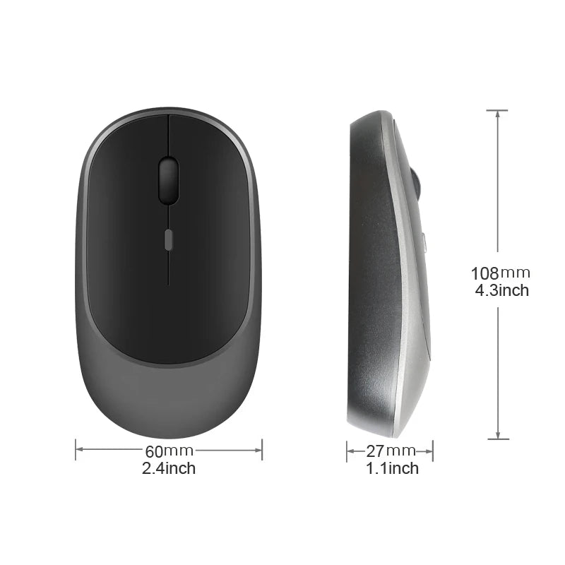 Wireless Mouse Rechargeable Mouse Gamer Dual Modes - ElectronAge
