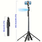 360° AI Tracking Gimbal Stabilizer with Remote Selfie Tripod Extendable Smart Phone Holder with Auto Tracking for Android/iOS