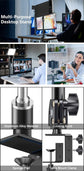 Roreta Desk Mount Stand DSLR Camera C Clamp Light Photographic Light Boom Stand With Ball Head for Phone Video Ring Light Zoom
