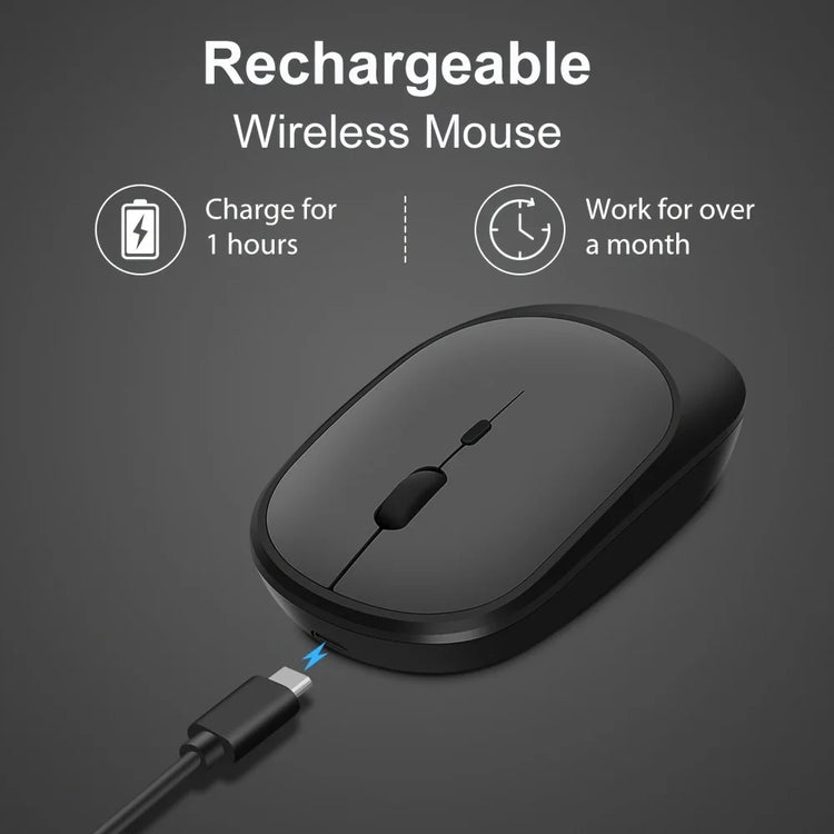 Wireless Mouse Rechargeable Mouse Gamer Dual Modes - ElectronAge