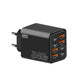 Xiaomi 240W Multi Port Charger PD Smartphone Fast Charging 4USB4 Type-C Charging Head European and American Standard Adapter