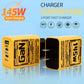 145W Fast Charger 3 Ports USB Type C Quick Mobile Phone Charger EU US UK Plug Charger Adapter For Xiaomi iPhone 16 Pro Samsung