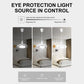 Smart Ceiling Fan with LED Light & Remote Control E27 Convertible Base for Living Room Home Decor Auto Speed Adjust