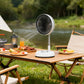 7200mAh outdoor portable silent remote control desktop vertical automatic shaking fan aluminum alloy telescopic timed home fan