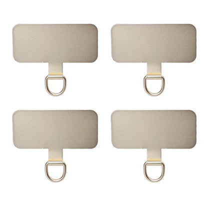 4/1PCS Ultra Thin Stainless Steel Phone Tether Tab Universal Cellphones Lanyard Patch Gasket Hang Rope Straps Metal Card Clip
