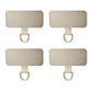 4/1PCS Ultra Thin Stainless Steel Phone Tether Tab Universal Cellphones Lanyard Patch Gasket Hang Rope Straps Metal Card Clip