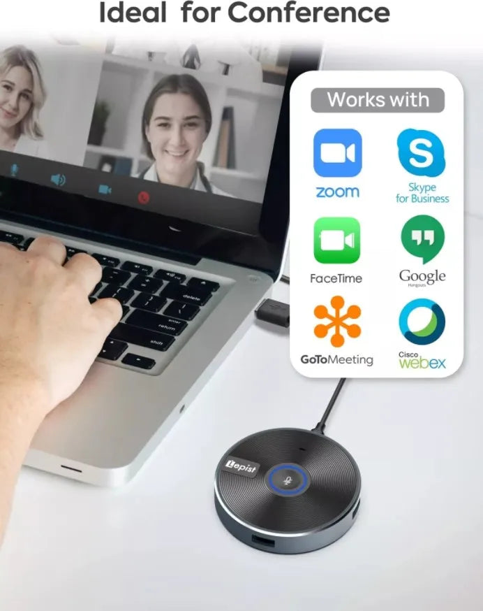 JOUNIVO Conference Microphone with 5-in-1 Usb Adapter - ElectronAge
