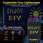 Smart Curtain Lights Bluetooth App Control RGB LED String Waterproof Fairy Light USB DIY Text Pattern Display Party Room Decor
