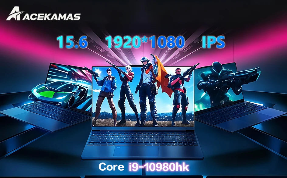 ACEKAMAS 15.6" intel Core i9 10980HK Fingerprint Laptop - ElectronAge