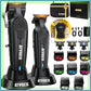 Professional Cordless Hair Clippers Set for Men, Barber Trimmer Kit, Hair Cutting Tool