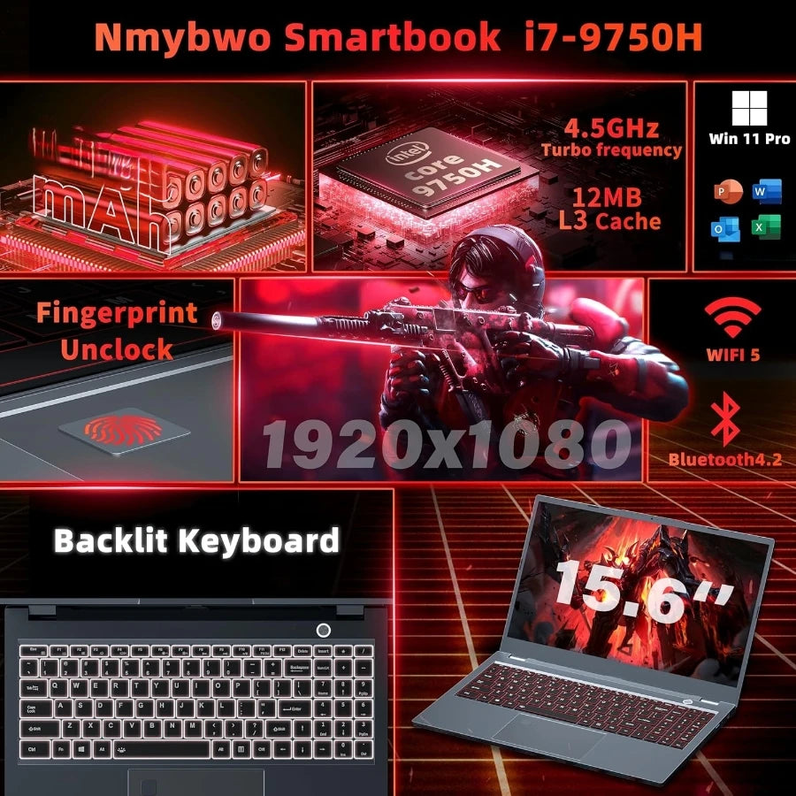 15.6" intel core i9-10980hk gaming laptops - ElectronAge