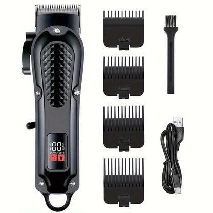 Professional Cordless Hair Clipper for Men Electric Barber Clipper & Trimmer Rechargeable Men&