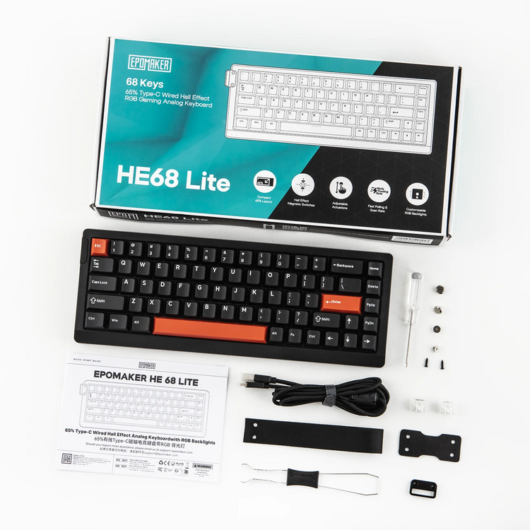 EPOMAKER HE68 Lite Keyboard - ElectronAge