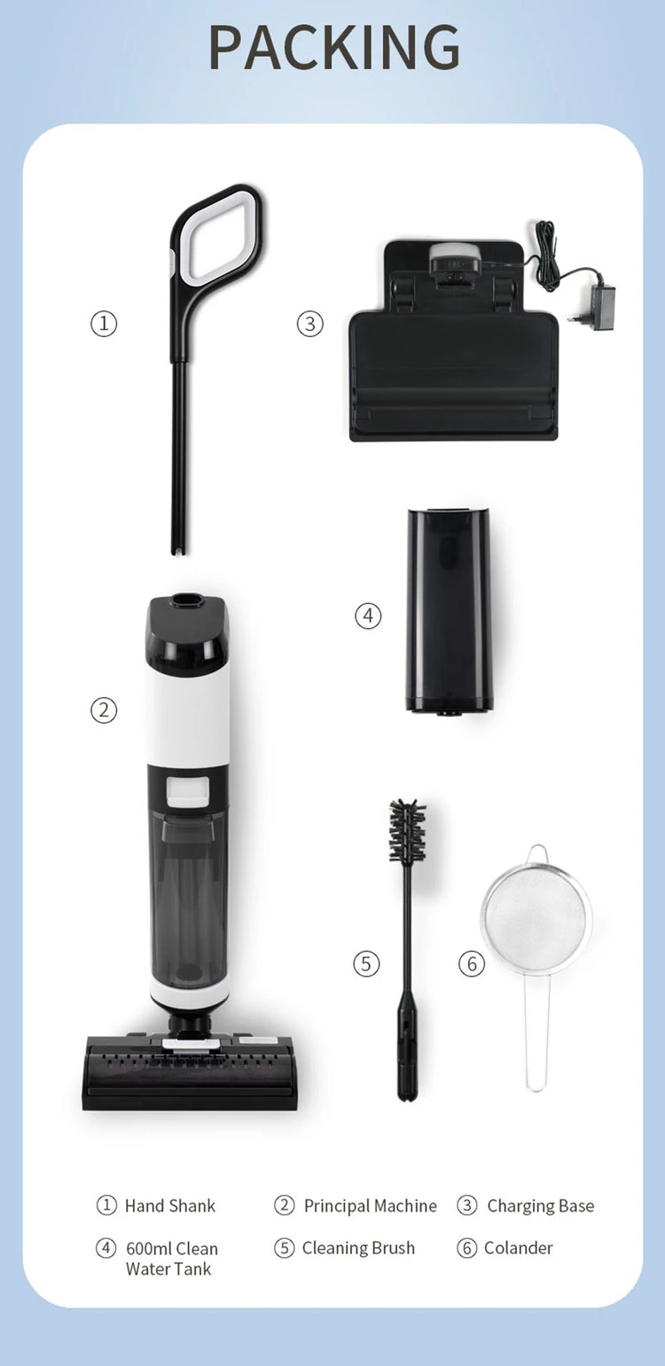 Cordless Handheld Vacuum Cleaner Wet Dry Cleaning Robot - ElectronAge