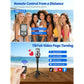 2026 Auto Face Tracking Tripod for iPhone 360 Rotation Selfie Stick with Remote and Gesture Control in Black for Vlog Live Stre