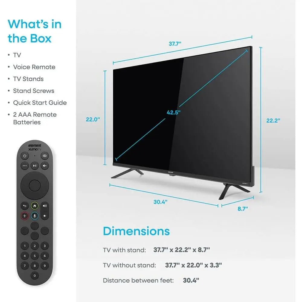 E550AE43CG 43 inch Smart Xumo TV - ElectronAge