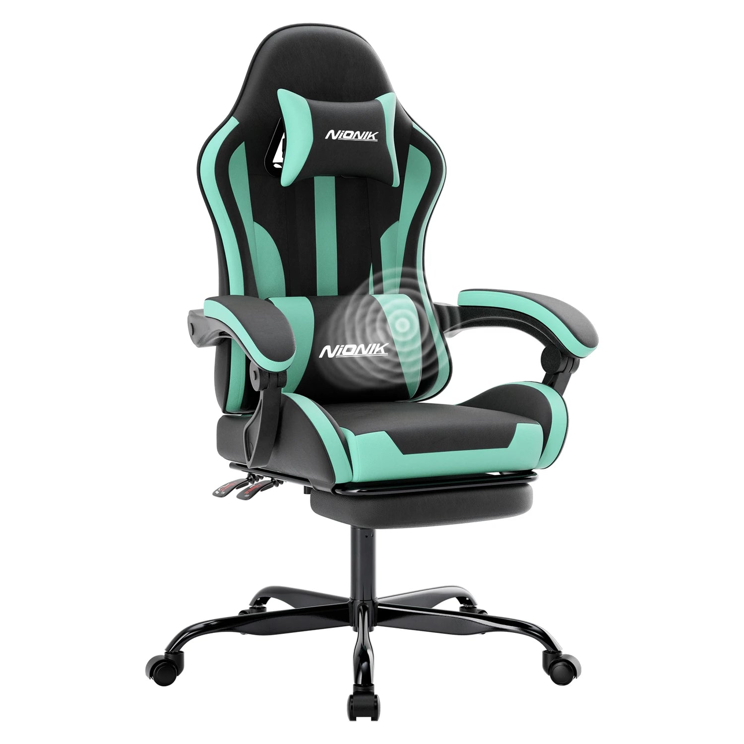 Gaming chair with Massage Ergonomic - ElectronAge