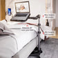 Adjustable Rolling Laptop Stand with Mouse Tray and Phone Holder