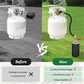 Propane Tank Refill Adapter Propane Bottle Connector With Glow In The Dark Gauge Brass Connector With Hose For Outdoor Stove BBQ
