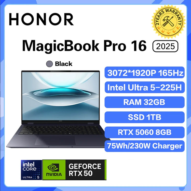 2025 Honor MagicBook Pro 16 Laptop - ElectronAge