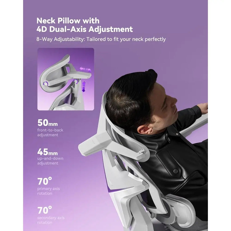 Ergonomic Gaming Chair - 3-Zone Lumbar Support - ElectronAge