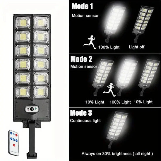 100000LM Ultra Powerful Solar Lamp With Remote Control Outdoor Solar Induction Street Yard Light IP65 Waterproof Garden Lights