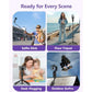 Auto Face Tracking Tripod 360 Rotation with Light Phone Tripod Stand Remote Control for Android Phone Selfie Stick Black for Co