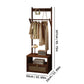 Bamboo 2-in-1 Bedside Rack & Nightstand - Small Space (40/50cm) with Drawer, Shelf & Hanging Rod for Essentials