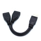 1 Male to 2 Female Extension Cord  USB 2.0 Splitter Y Cable Power Adapter Converter for PC Car Data Transmission Charging