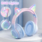 QearFun RGB Cat Ear Bluetooth Headphones - ElectronAge