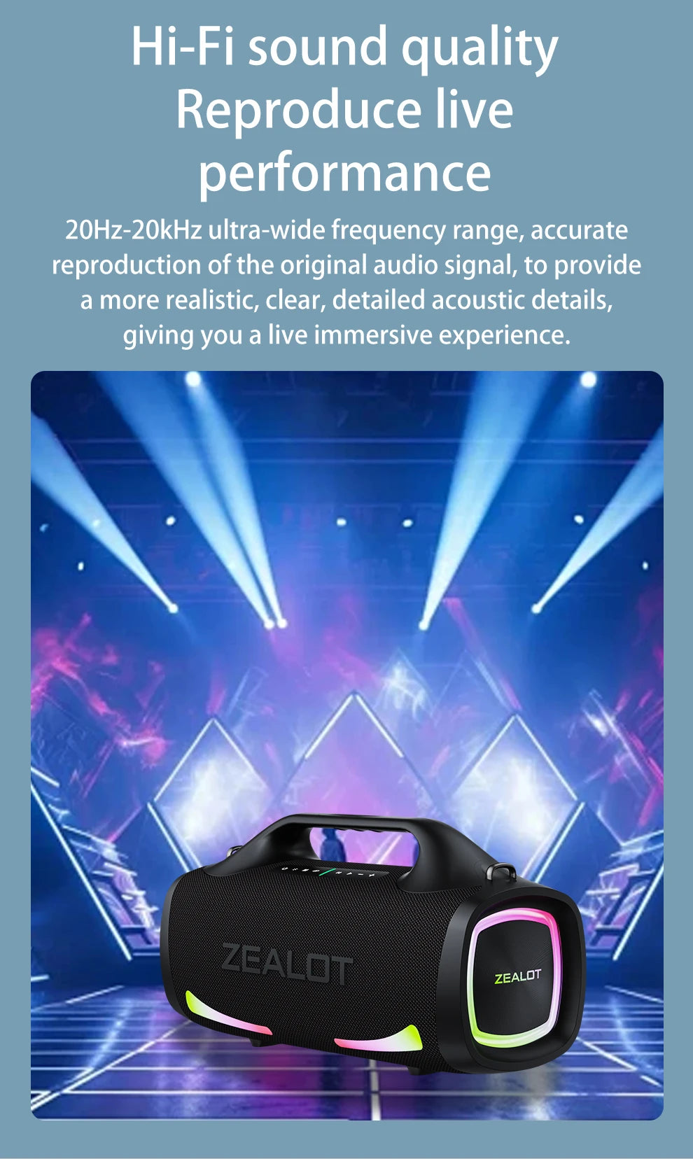 Zealot S79 100W Wireless speaker - ElectronAge