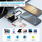 6 IN 1 Smart Multi-function Card Reader USB/Type C to Smart/MS/M2/TF/SIM/SD Memory Card Bank Card Reader for PC Laptop Transfer