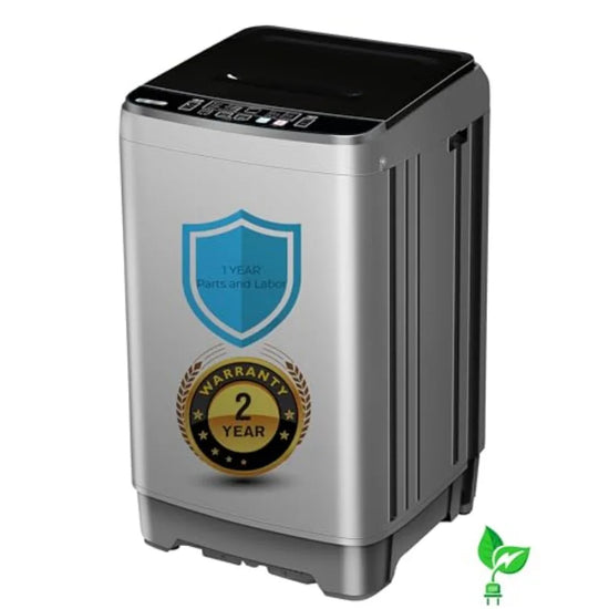 Portable Washing Machine - Compact 2.0 Cu.ft Full-Automatic Top Loader with Drain Pump Low Noise IPX4 10 Wash Cycles Ideal for