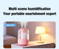 2200ML Air Humidifier USB Double Spray Port Mist Spray Heavy Fog Aroma Diffuser Essential Oils Color Light for Home Bedroom Gift